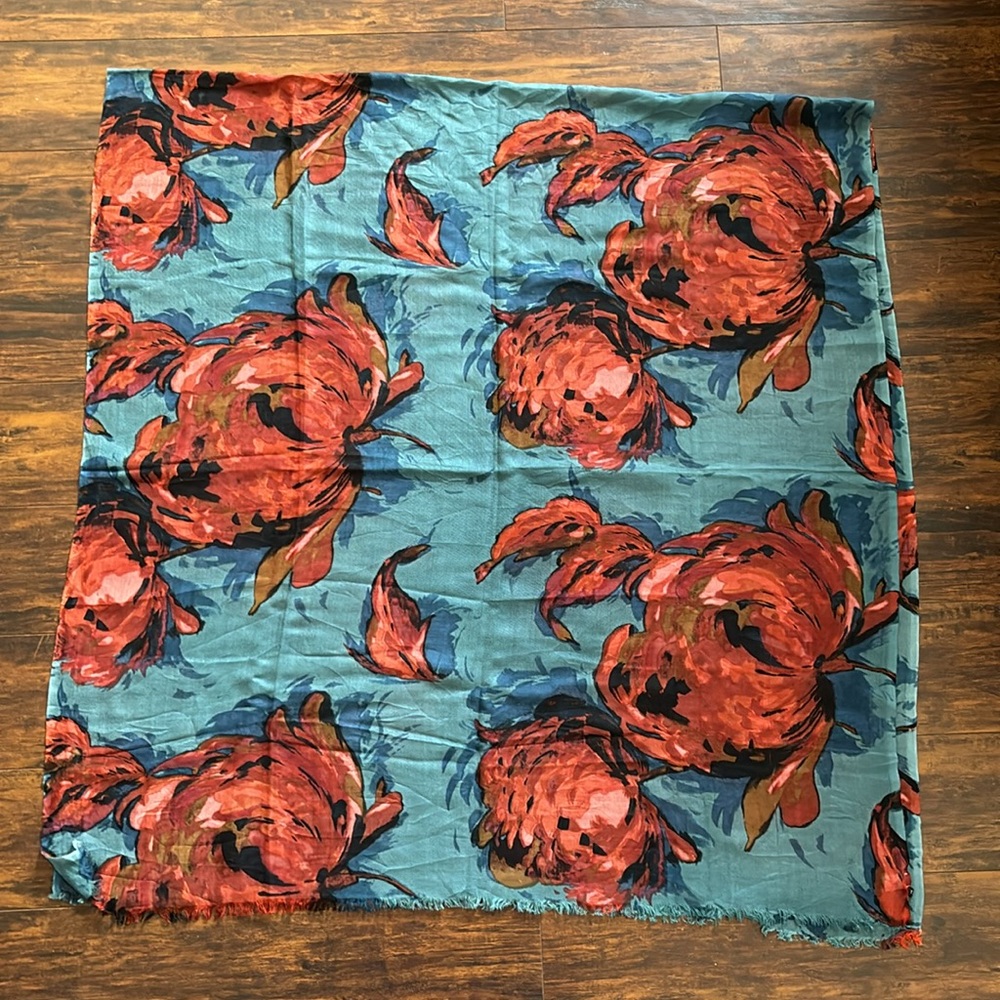 Talbots Floral Scarf